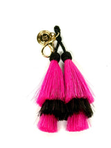Hot Pink and Black Tassel -Sample Sale- Final Sale - Lisi Lerch