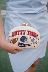 Hotty Toddy- Embroidered Clutch - Lisi Lerch