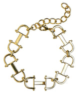 Hunt Club - Horse Bit Link Bracelet - 18k Gold Plated - Lisi Lerch
