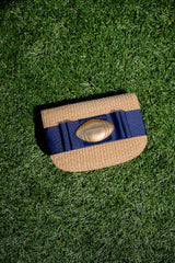 Ivy Straw Clutch- Flat Bow- Gameday Charm - PreOrder 9/8 - Lisi Lerch