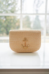 Ivy Straw Clutch - Gold Charm - Lisi Lerch