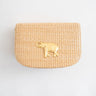 Ivy Straw Clutch - Gold Charm - Lisi Lerch