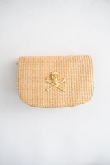 Ivy Straw Clutch - Gold Charm - Lisi Lerch