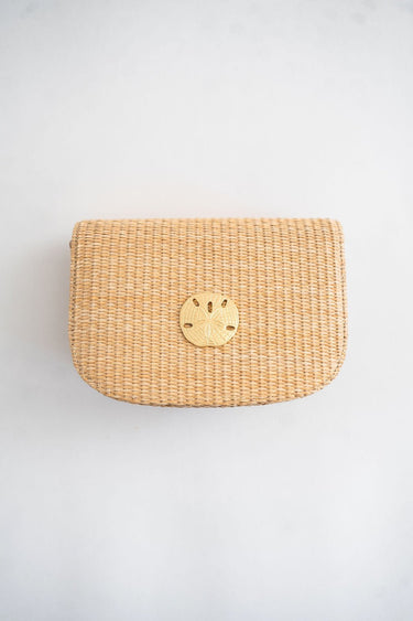 Ivy Straw Clutch - Gold Charm - Lisi Lerch