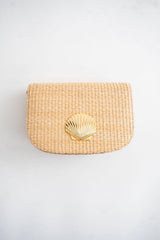 Ivy Straw Clutch - Gold Charm - Lisi Lerch