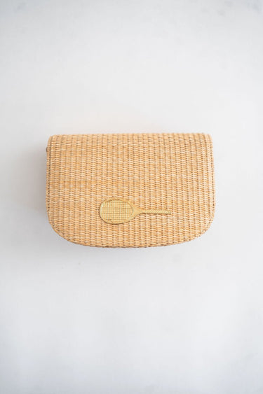 Ivy Straw Clutch - Gold Charm - Lisi Lerch