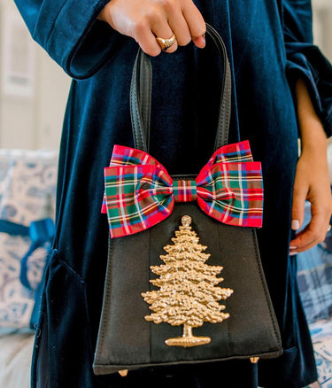 Jackie - Holiday Bow & Gold Adornment - Lisi Lerch