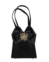 Jackie - Satin Bow & Rhinestone Adornment - Lisi Lerch
