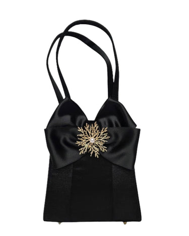 Jackie - Satin Bow & Rhinestone Adornment - Lisi Lerch