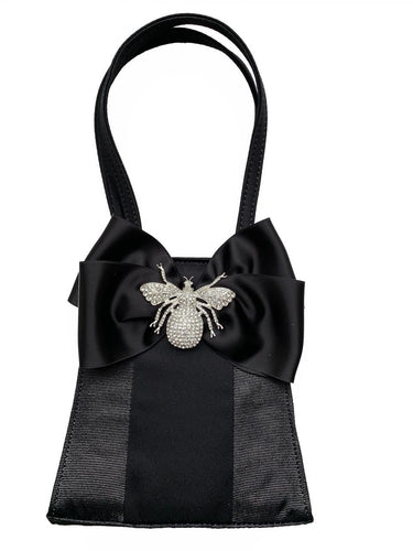 Jackie - Satin Bow & Rhinestone Adornment - Lisi Lerch