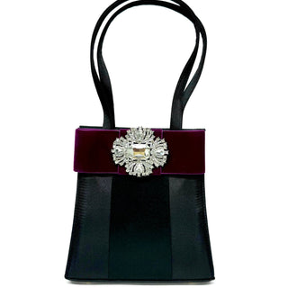 Jackie - Wine Velvet with RS Oval - SAMPLE SALE - Lisi Lerch