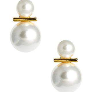 James Stud - Pearl - 18k Gold Plated - Kristin Kennedy Collection - Lisi Lerch