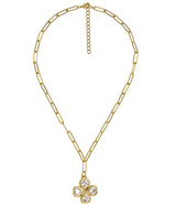 Jamie Clover Necklace - PaperClip Chain - 18k Plated - PreOrder - Lisi Lerch