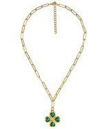 Jamie Clover Necklace - PaperClip Chain - 18k Plated - PreOrder - Lisi Lerch