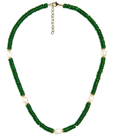 Jenny - Quartz Beaded Necklace with freshwater Pearl - Lisi Lerch