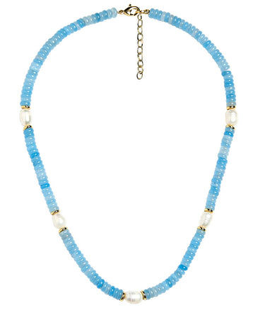 Jenny - Quartz Beaded Necklace with freshwater Pearl - Lisi Lerch