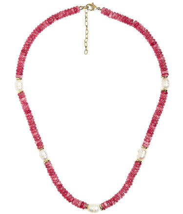 Jenny - Quartz Beaded Necklace with freshwater Pearl - Lisi Lerch