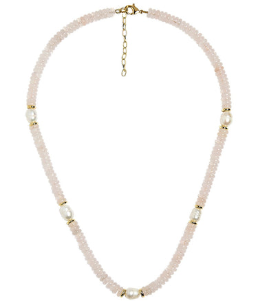 Jenny - Quartz Beaded Necklace with freshwater Pearl - Lisi Lerch
