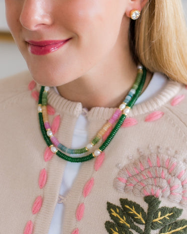 Jenny - Quartz Beaded Necklace with freshwater Pearl - Lisi Lerch