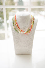 Jenny - Quartz Beaded Necklace with freshwater Pearl - Lisi Lerch