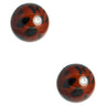 Judy Acrylic Ball Stud - 18k Gold Plated - Lisi Lerch