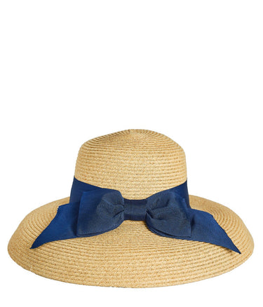 Julie Hat - Packable Straw Hat With Bow - Lisi Lerch