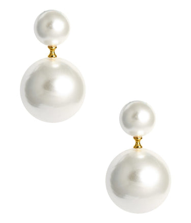 June - Double Pearl Stud Earring - Lisi Lerch