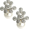 Kennedy Earrings - Rhinestone & Pearl - 18k Gold Plated - Kristin Kennedy Collection - Lisi Lerch