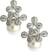 Kennedy Earrings - Rhinestone & Pearl - 18k Gold Plated - Kristin Kennedy Collection - Lisi Lerch