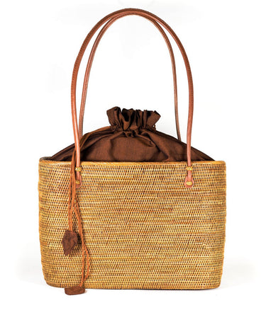 Large Charlotte - Chocolate/Tan Harvest Layer - Football - Lisi Lerch