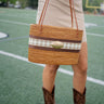 Large Charlotte - Chocolate/Tan Harvest Layer - Football - Lisi Lerch