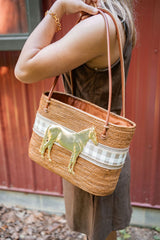 Large Charlotte - Linen/Tan Harvest Layer -Horsebody - Lisi Lerch