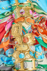 Large Gold Scarf Cuff - Evie - Lisi Lerch