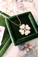 Large Poppy Necklace - 18k Gold Plated - Darby Clark Collection - Lisi Lerch
