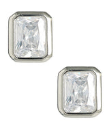 Large Rectangle Bezel Stud - 18k Gold Plated - Lisi Lerch