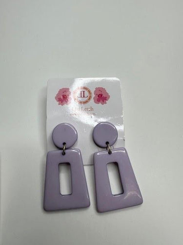 Lavender Jordan Acrylic Earrings - Sample Sale Final Sale - Lisi Lerch