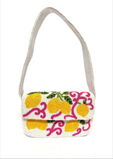 Lemon Beaded Shoulder Bag - Lisi Lerch