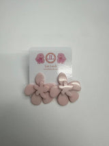 Light Pink Double Flower Acrylic Earring - Sample Sale Final Sale - Lisi Lerch