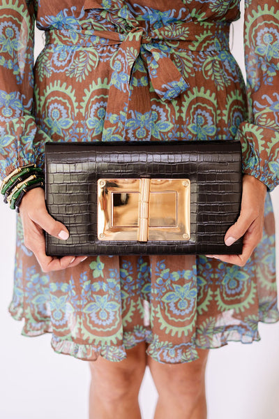 Lillian Croc Clutch – Lisi Lerch