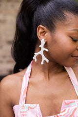 Lisi Lerch Acrylic Coral Earring - Florida Friends 
