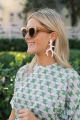Lisi Lerch Acrylic Coral Earring - Florida Friends  