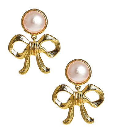 Lisi Lerch Annabelle Stud  - Metal Bow - Earring