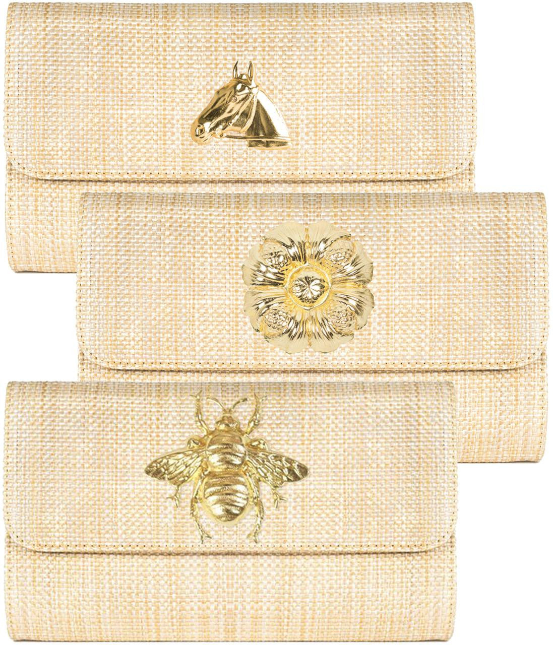 Avery Clutch Straw Charm