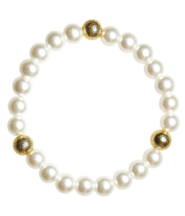 Lisi Lerch Birdie Bracelet with Gold Beads 