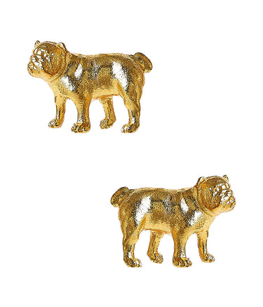 Lisi Lerch Bulldog Stud - Gold Earring