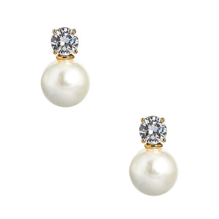 Lisi Lerch Carolyn - Big Rhinestone and Pearl Stud  