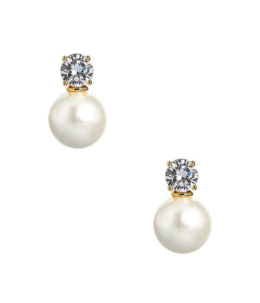 Lisi Lerch Carolyn - Big Rhinestone and Pearl Stud