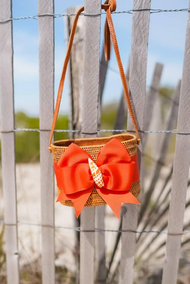 Lisi Lerch Charlotte Small - Orange Mango Fluffy Bow - Orange Seashell 