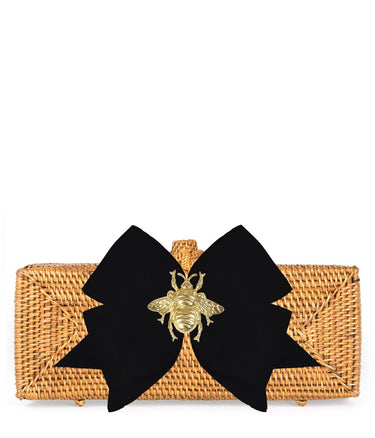 Lisi Lerch Colette Tan - Black Fluffy Bow & Bee