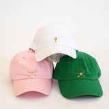 Custom Baseball Hats - Gold Charm - Lisi Lerch